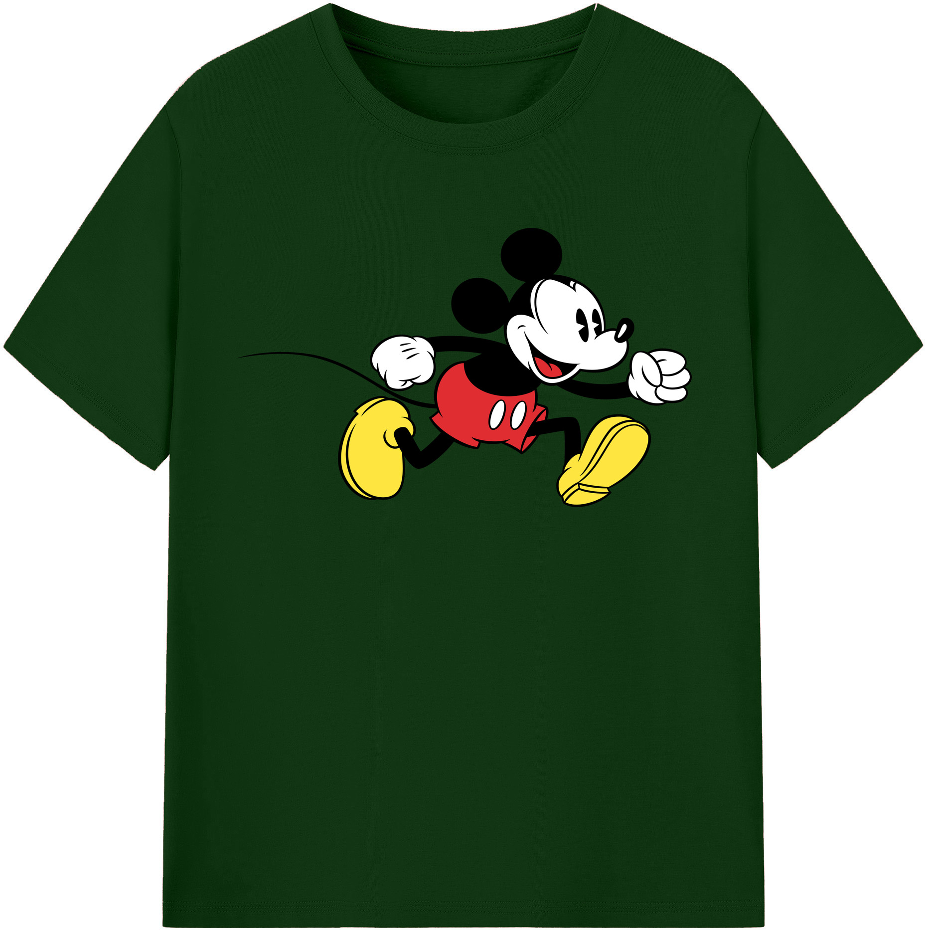 （画像用） ミッキーマウス Mickey Mouse 綿100％半袖Tシャツ（フロントプリント）